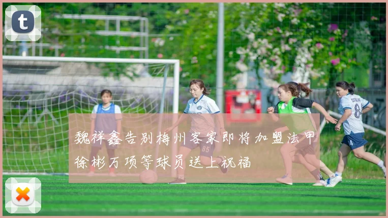 魏祥鑫告别梅州客家即将加盟法甲徐彬万项等球员送上祝福